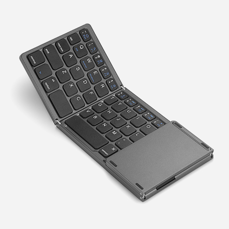 AIWO Teclado Inalambrico Gaming Keyboard One-Handed Foldable Wireless Lightweight Rechargeble Hand Keyboard