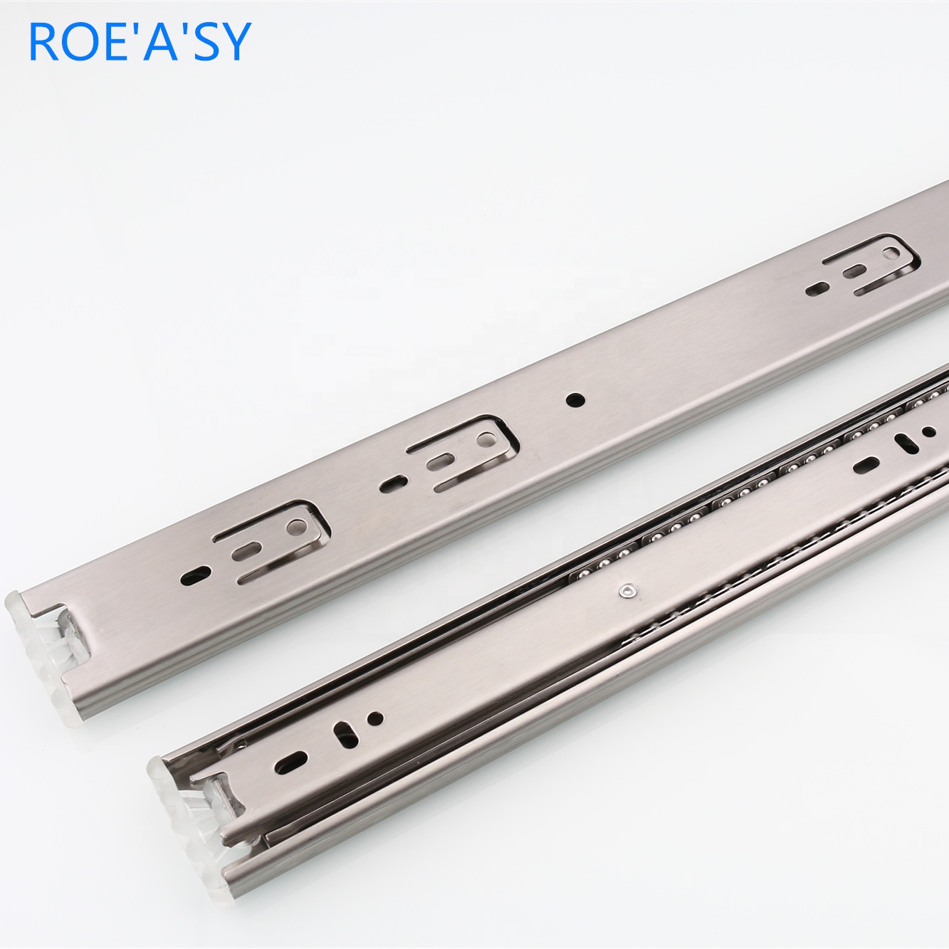 ROEASY 12 дюймов 45 мм 1,2*1,2*1,2 мм полного выдвижения шариковый подшипник направляющих для выдвижения ящика телескопическая канал для корпусной мебели