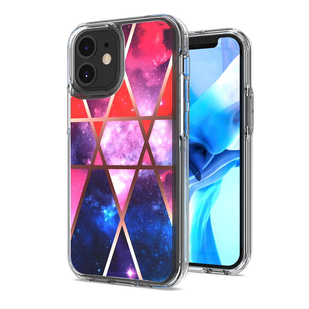 Новый TPU PC модный гальванический IMD мраморный Чехол для мобильного телефона чехол для iphone 12 pro max mini