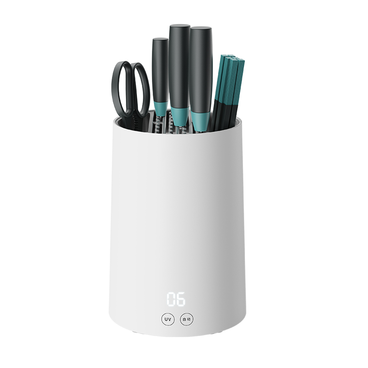 2021 New Designed Home and Restaurant Portable Tableware Knife Fork Ultraviolet UV UVC Disinfection Box Holder