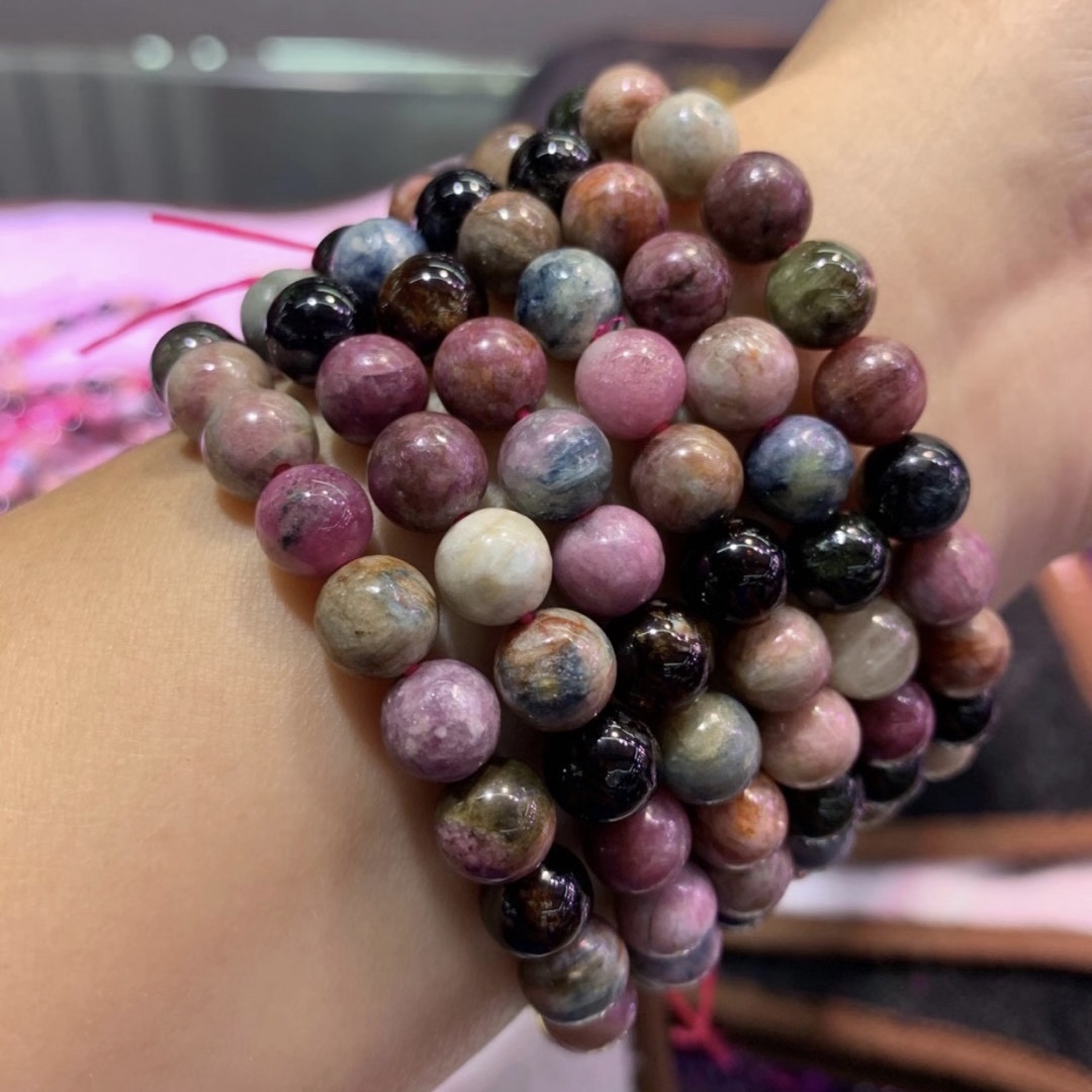 Factory Wholesale Nature Brazil Tourmaline Beads Bracelets Fine Quality Bracelet for Women Gift