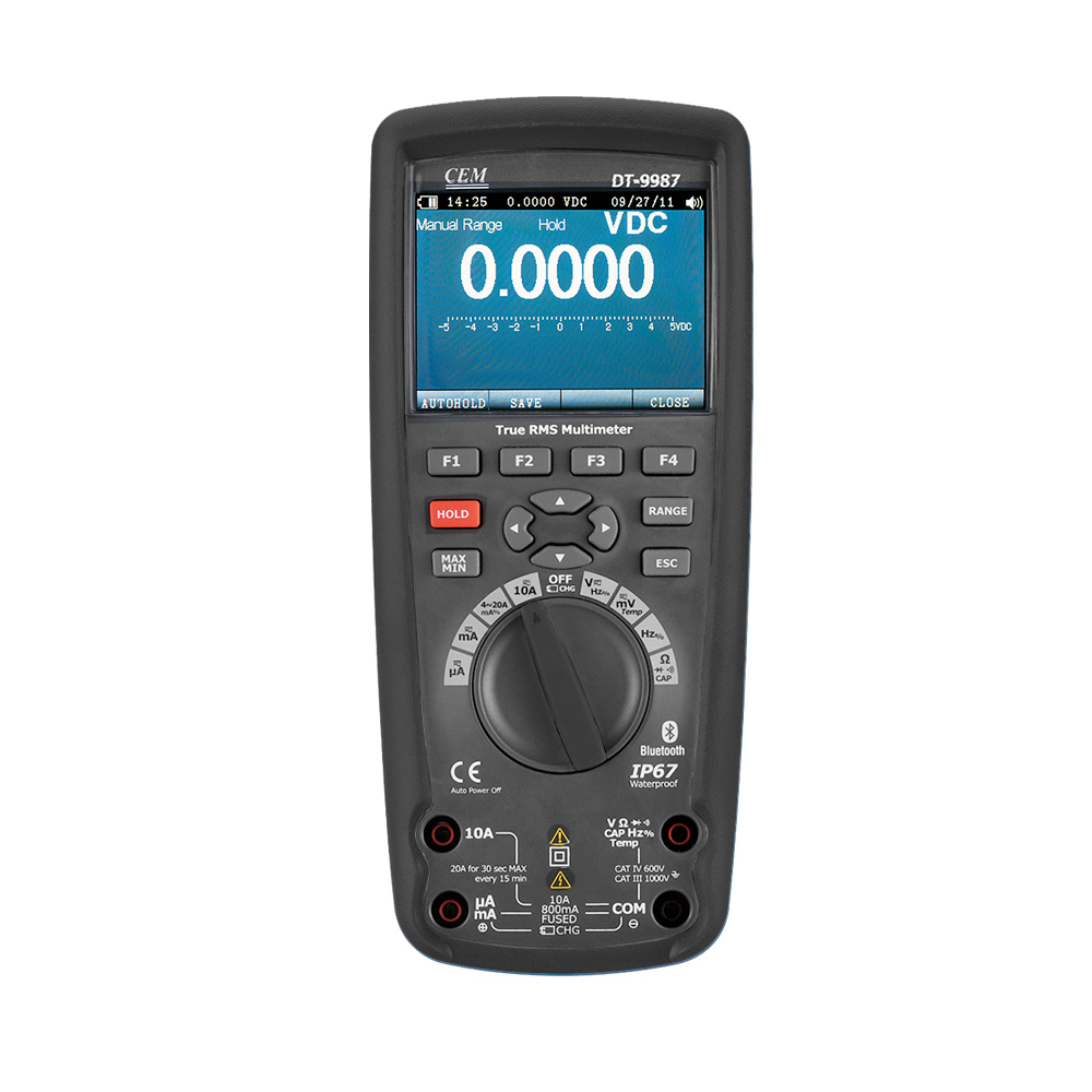 CEM DT-9987 профессиональный промышленный мультиметр True RMS с bluetooth, цифровой мультиметр с перезаряжаемой батареей для продажи