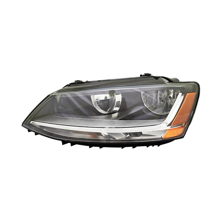 VW2502168 автомобильный налобный фонарь точечный комплект автомобильных кузовов галогенная Светодиодная лампа DRL головная лампа для VW JETTA 2017-2018