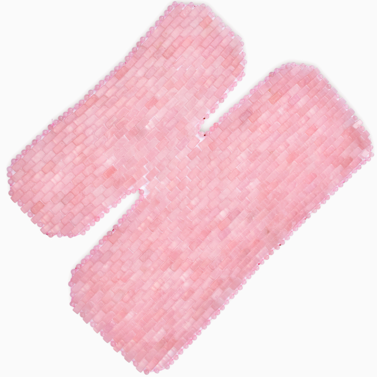 2019 New Design Rose Quartz Neck Mask 100% Natural Jade