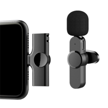 Condenser microphone for recording wireless microphone live streaming audio lapel lavalier mic