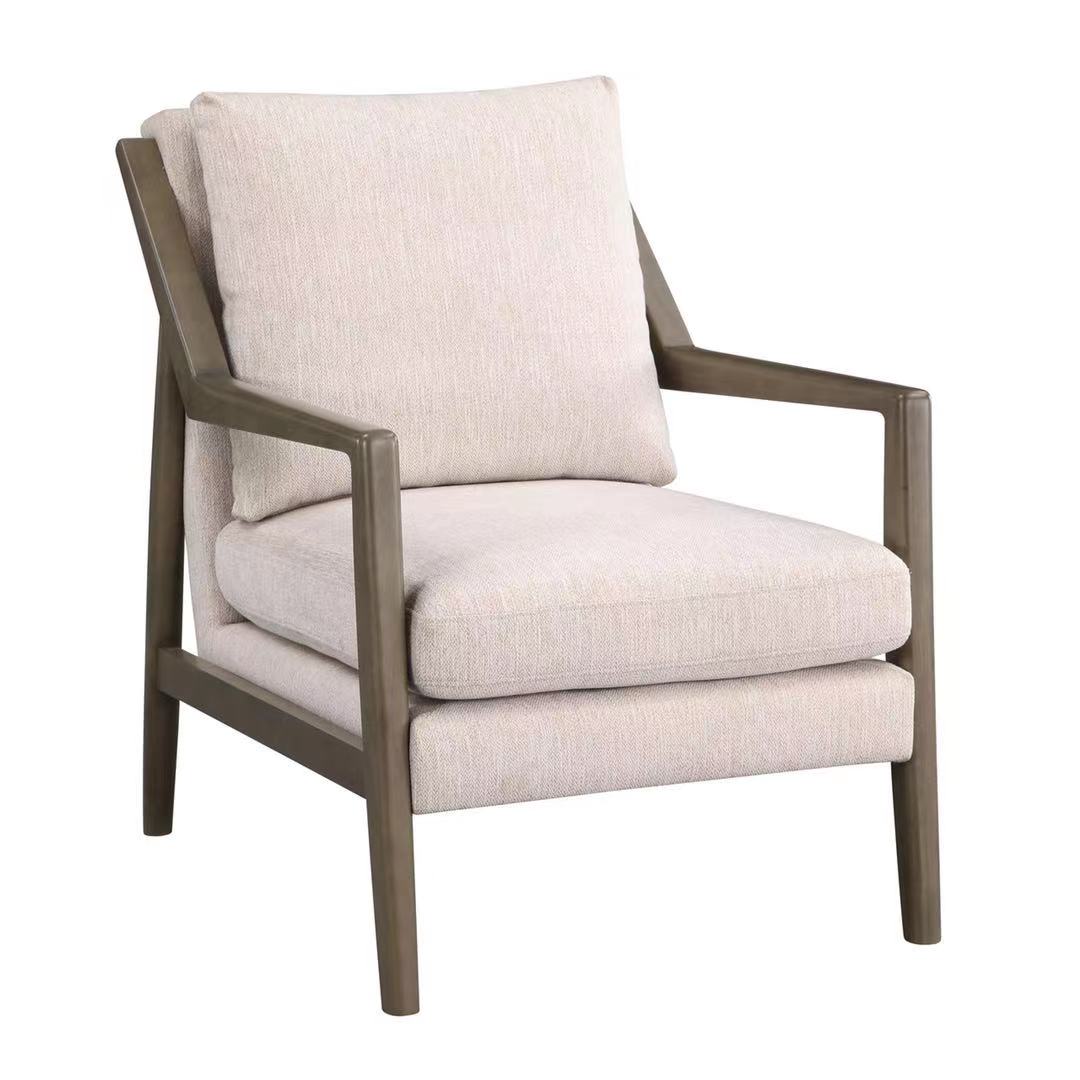 Hot sale fabric sofa Nordic living room modern couch light soft cheap accent chair with high quality