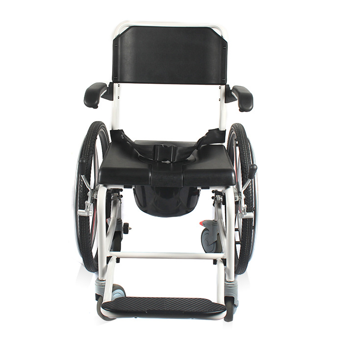 2021 ручной wheechair сидя больница комод складной стул из алюминиевого сплава материал для пожилых и больных не может двигаться легко