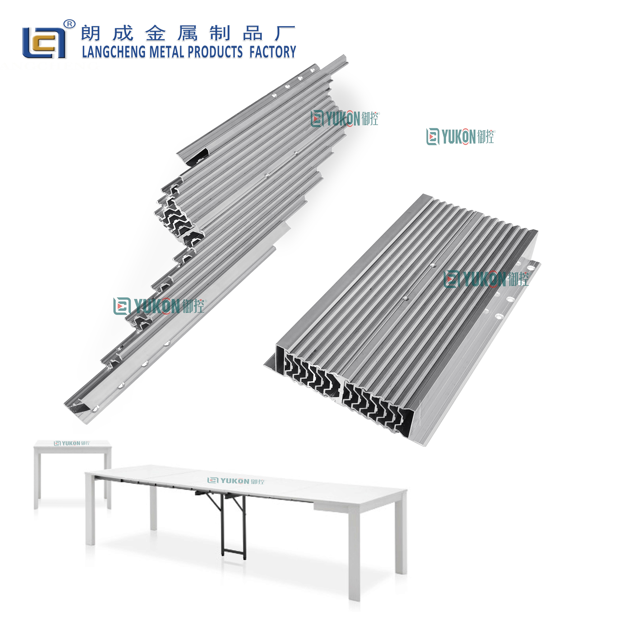 Table Sliding Mechanism Console Dining Extension Table Mechanism