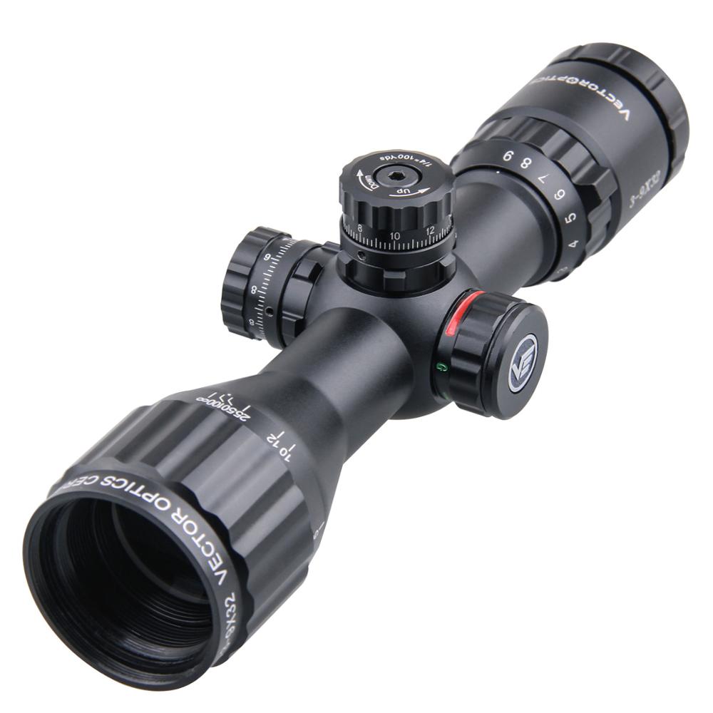 Векторная оптика Cerato 3-9x32 Compact CQB, прицел для винтовки, регулировка параллакса, подсветка, сетка Mil-dot, платформа