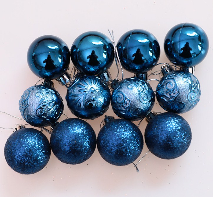 Colorful plastic plated christmas ball, christmas gift, christmas decoration
