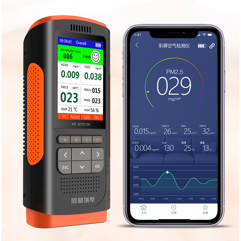 2020 VSON многофункциональный портативный внутренний газовый Pm2.5 детектор PM10 TVOC HCHO монитор