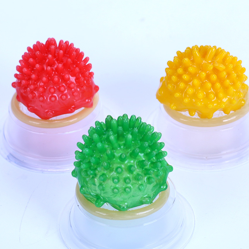 Thin Condom Latex Lubricated Spike Sex Safer Condoms Penis Extender Dotted Cover Condom for Men Sex Power Silicone penis sleeve