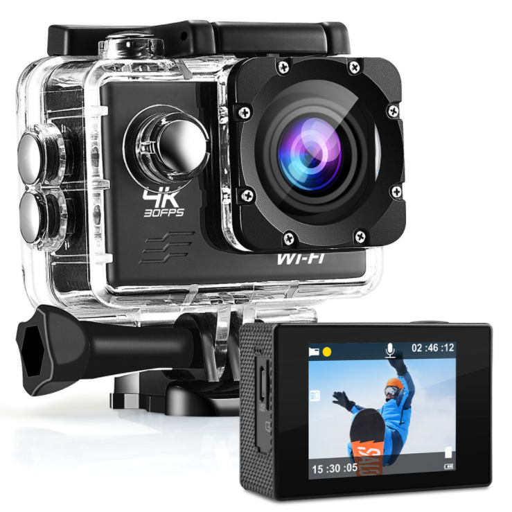 30m waterproof mini action   sports camera 1080p 4k hd resolution