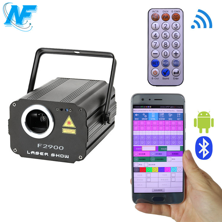 NewFeel F2900 Wireless APP Remote Control Dj Disco RGB Animation Stage Show Laser Beam Light