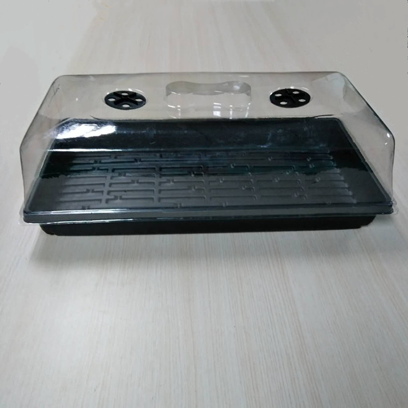 Прочный плоский лоток для семян 1,0 microgreens PS 1020 мм с крышкой