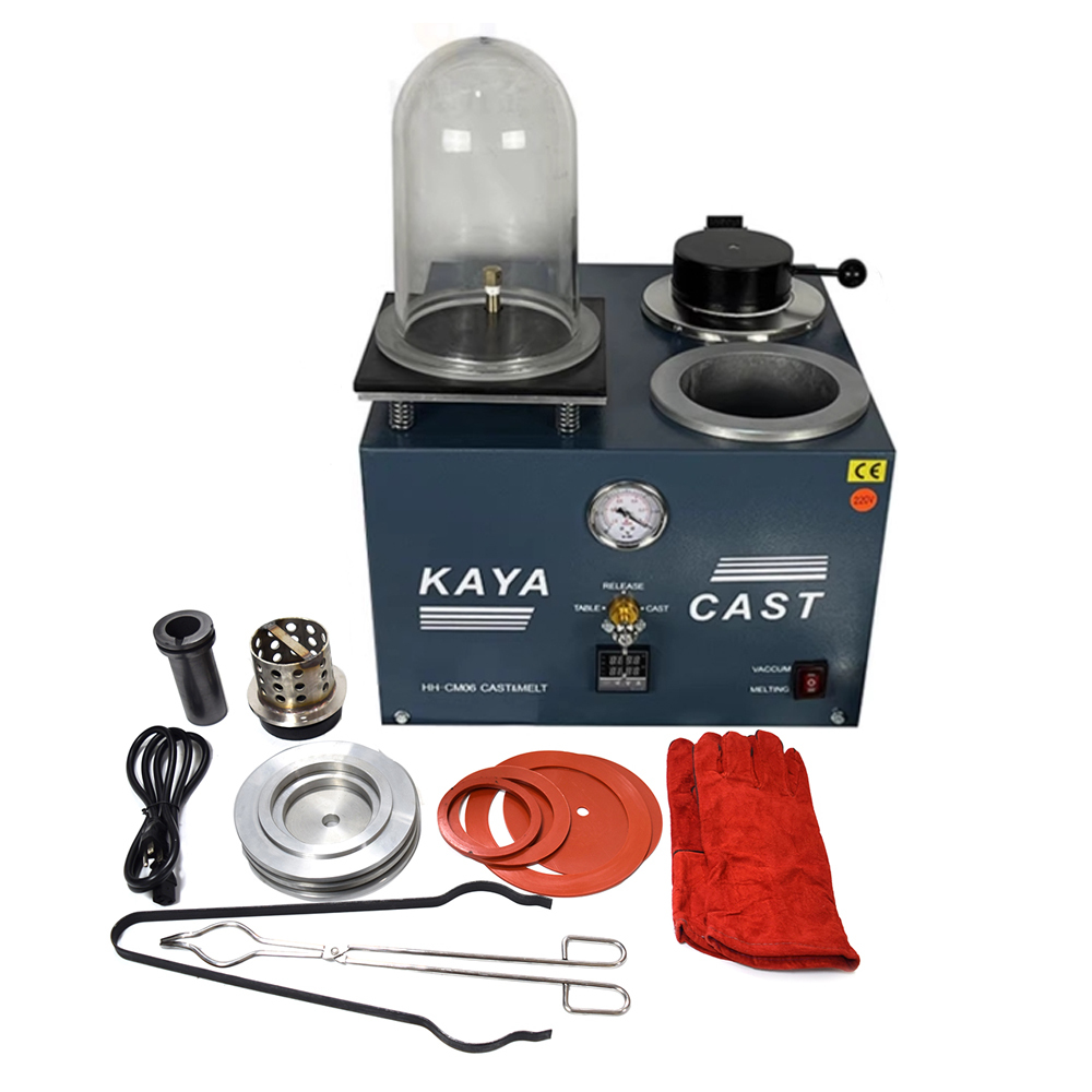 3 In 1 Vacuum Casting Machine 1250 Degree Melting Furnace Gold Casting Machine Metal Casting Machinery for Jewelry Aluminium