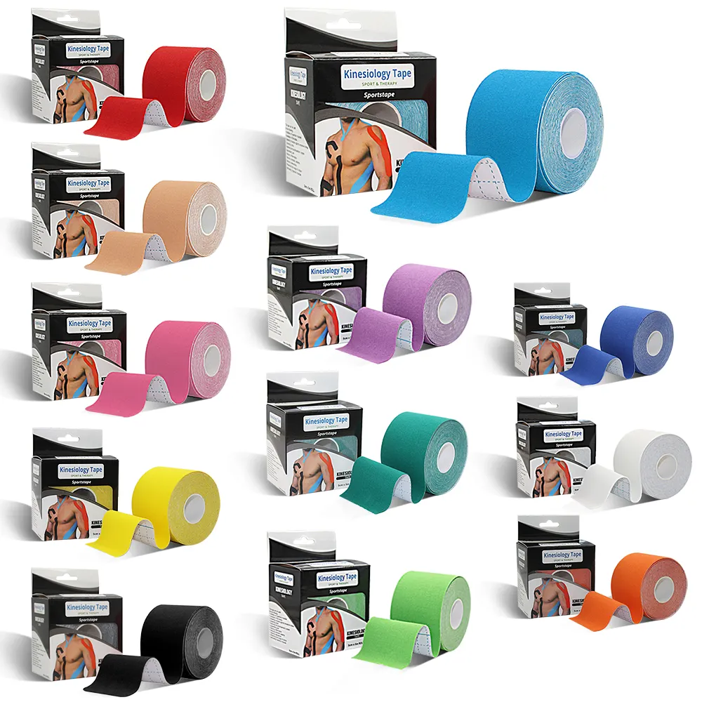 Wholesale Free Sample Various Models And Colors Custom Sports Kinesiology Tape 2.5