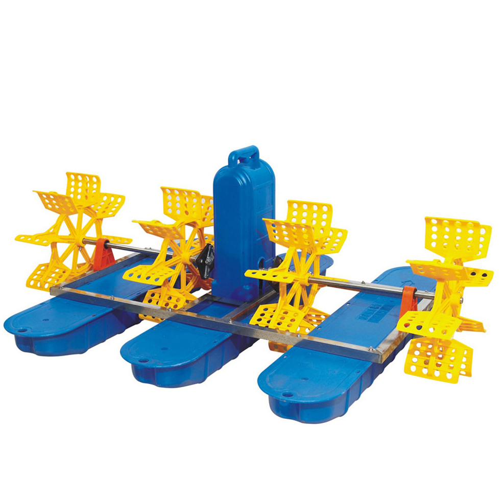 China solar aquaculture paddle whelle aerator for fish farming pond on sale
