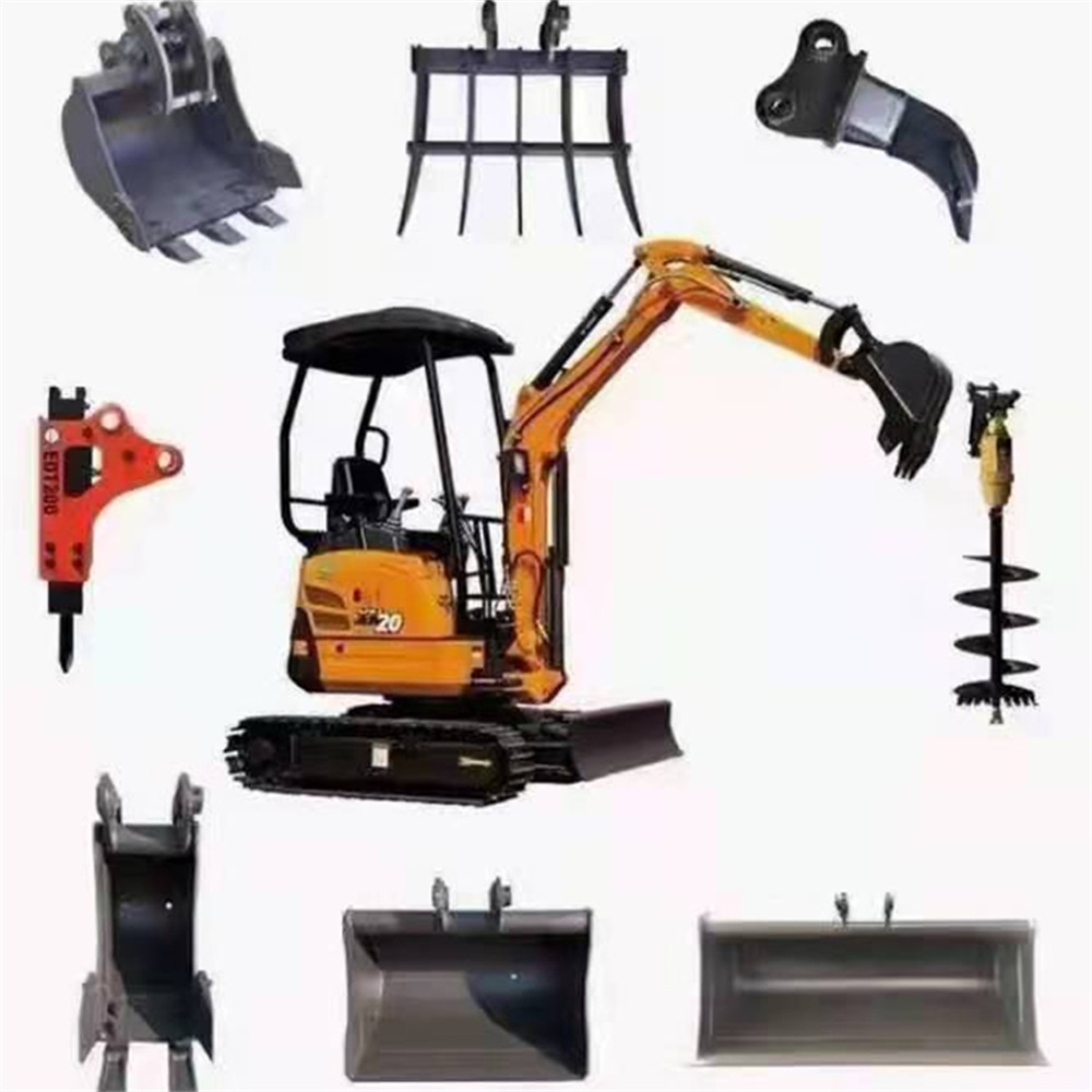 small excavator 0.8ton 1.8ton 2 ton 2.2ton 3 ton 3.5ton crawler excavator optional attachments