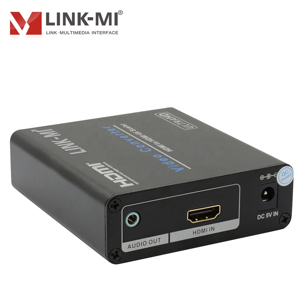 LINK-MI HDMI к HDMI/DVI 4K преобразователь видеоскалера DVI к видео преобразователь увеличительная Кнопка 4K2K @ 60 Гц
