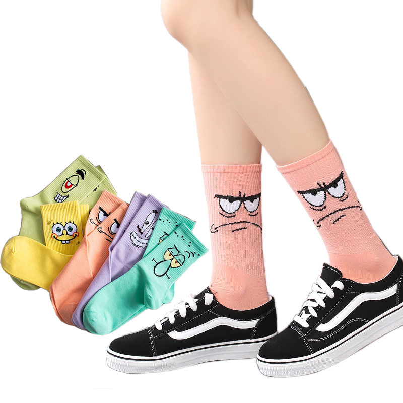 Wholesale New Fancy Soft Cute Cartoon Anime Skateboard Adults Socks Couples Socks