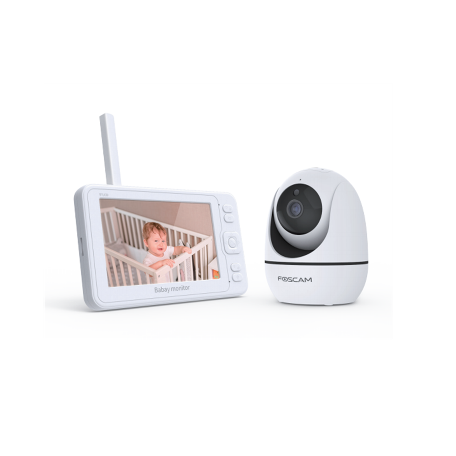 Foscam 1080P умная Беспроводная радионяня с большим радиусом футов, ночное видение, монитор температуры и видеоняня с сигнализацией