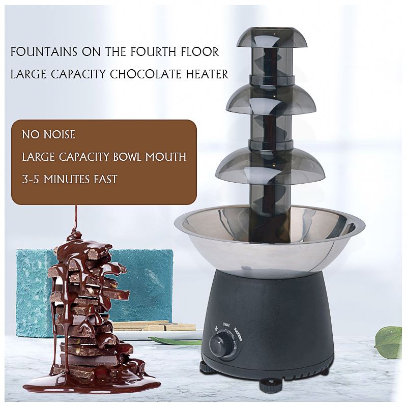 Factory Whole Sale 3 tier electric mini plastic Chocolate Fountain