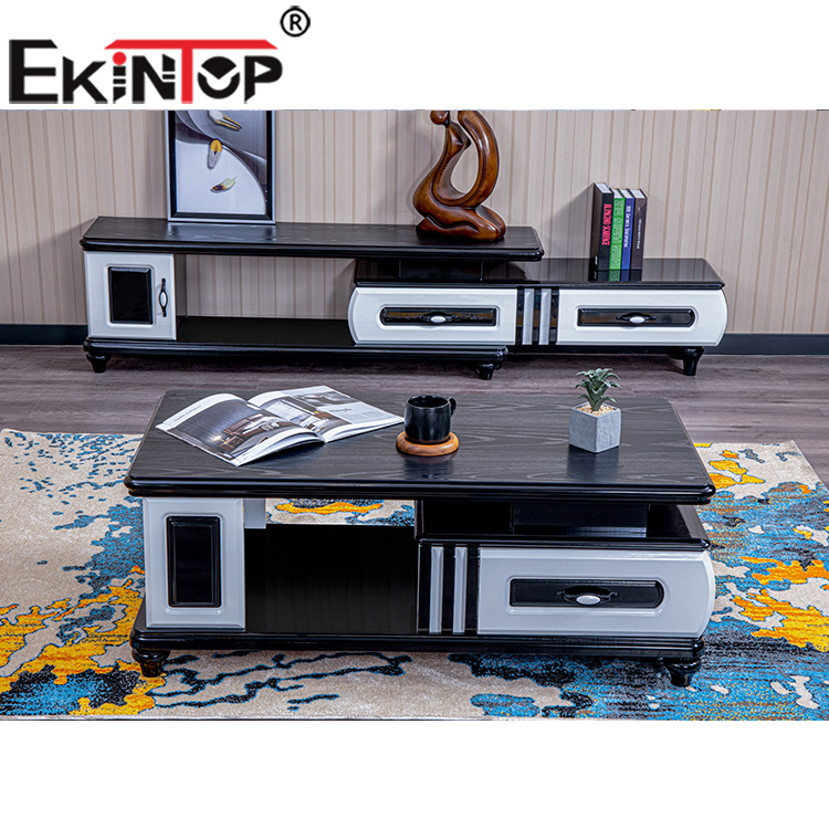 Ekintop Новый дизайн Горячая продажа ТВ Стенд и журнальный столик черный