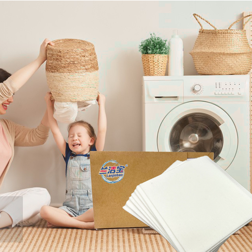 ODM OEM cleaning washing products cheap and good laundry detergent sheets laundry strip Laundry Sheet