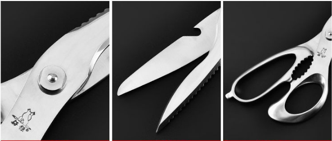 Customized Multifunctional Wooden Kitchen Scissors Kitchen Tools & Gadgets Heavy Duty Kitchen Scissors