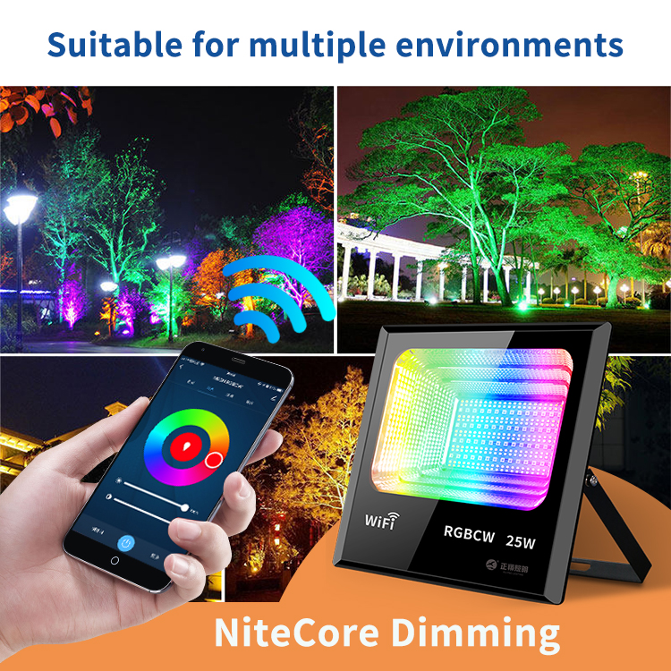 16 million colors RGB AC Stage Light Waterproof Wedding Party Lighting Dancing to Music Flood Light