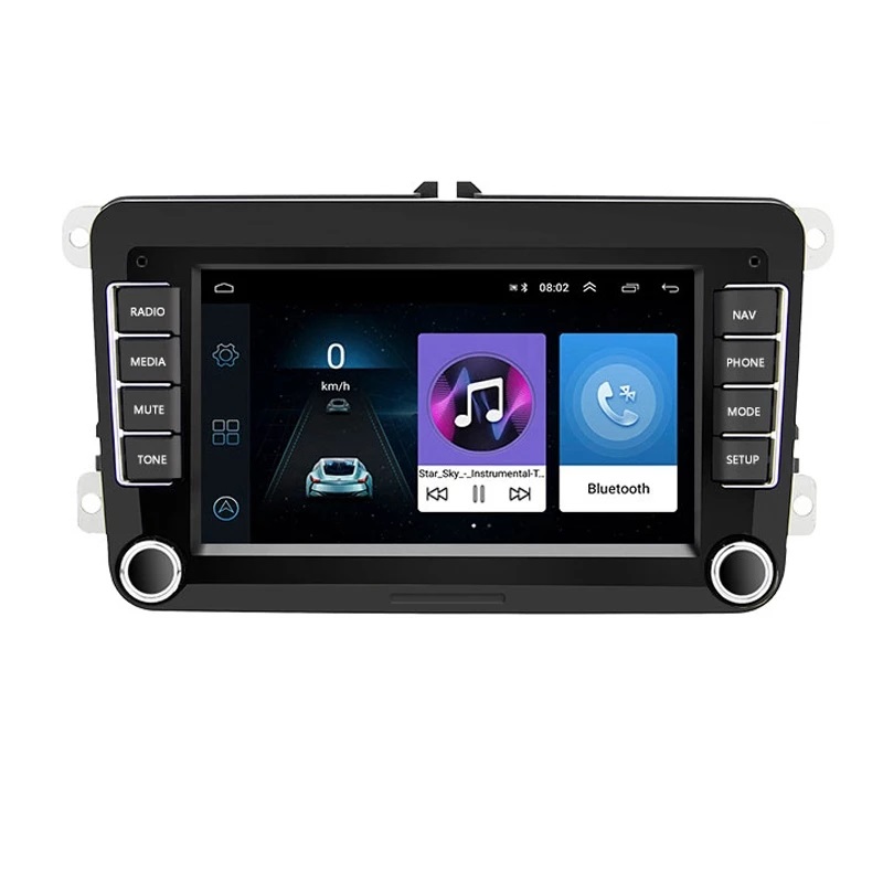Android Car Stereo for VW Passat Golf Polo Jetta 7'' Touch Screen GPS Navigation with WiFi BT Mirror Link FM Radio USB TF