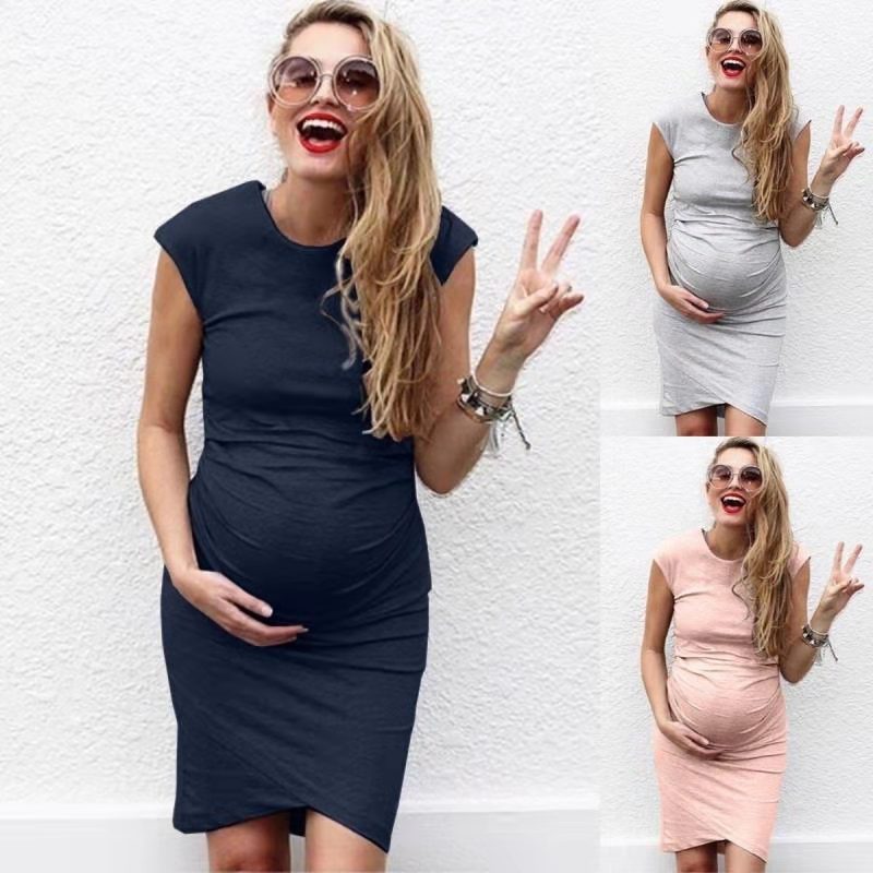 Wholesale high quality custom drop shipping Plus size 5XL breast feeding photography clothes maternity clothing dress