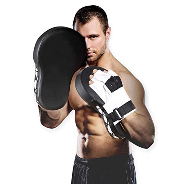 CUSTOM MMA TRAINING POWER TARGET PUNCHING FOCUS PU FOAM PUNCH MITTS BOXING KICK PAD