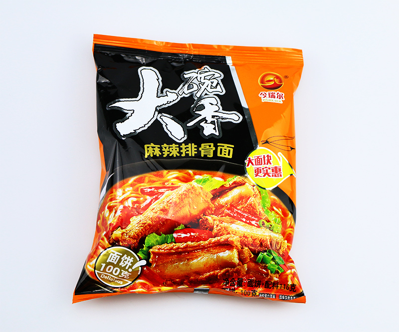 Wholesale delicious soup noodle big bowl spicy pork rid flavor instant noodles