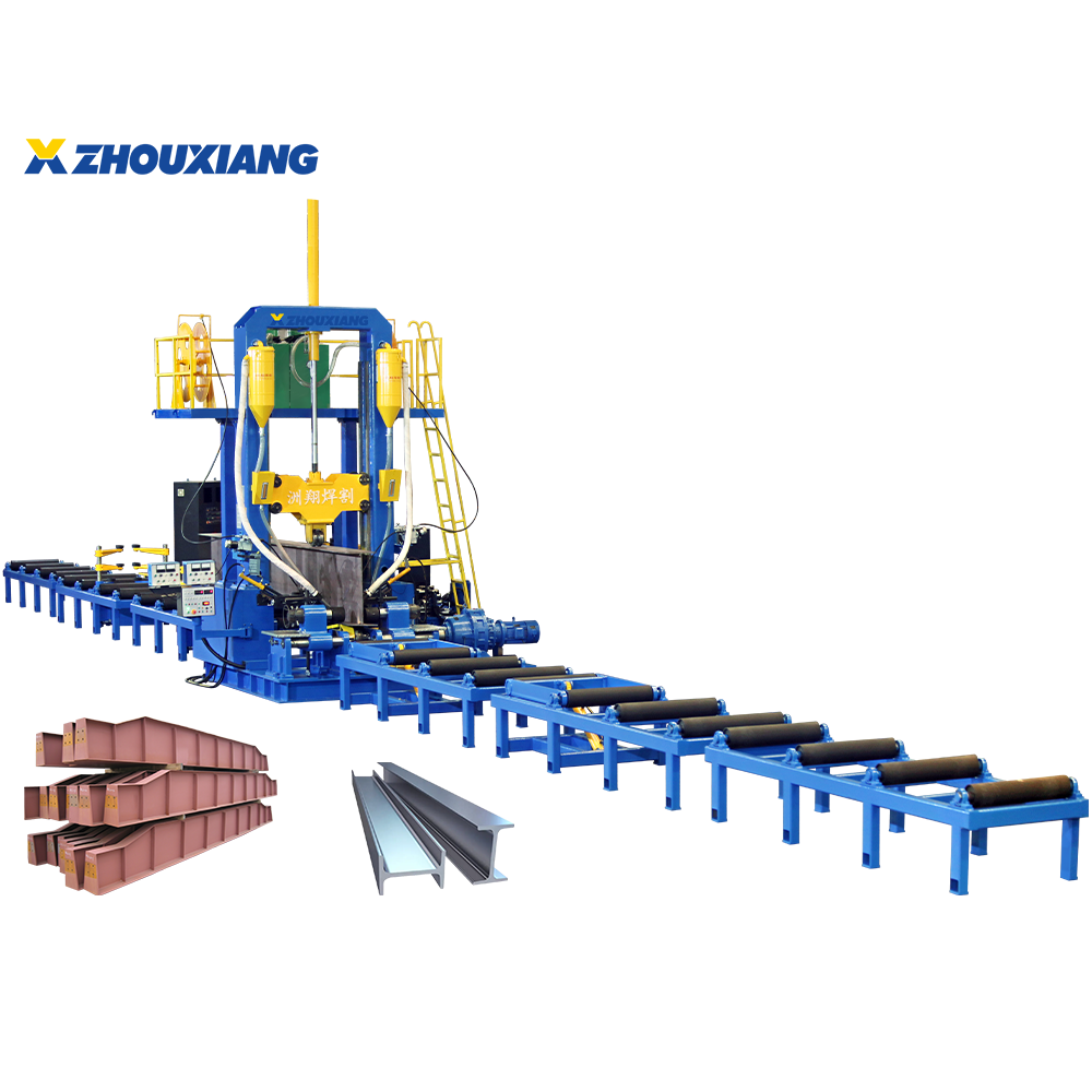 Construction Works H Beam Assembly Welding Straightening Making Machine