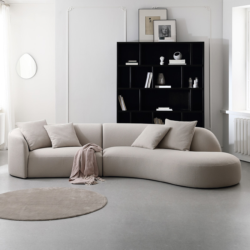 HS56 wholesale nordic hotel sofa fabric multiple color modern office leisure sofa set for lobby waiting room