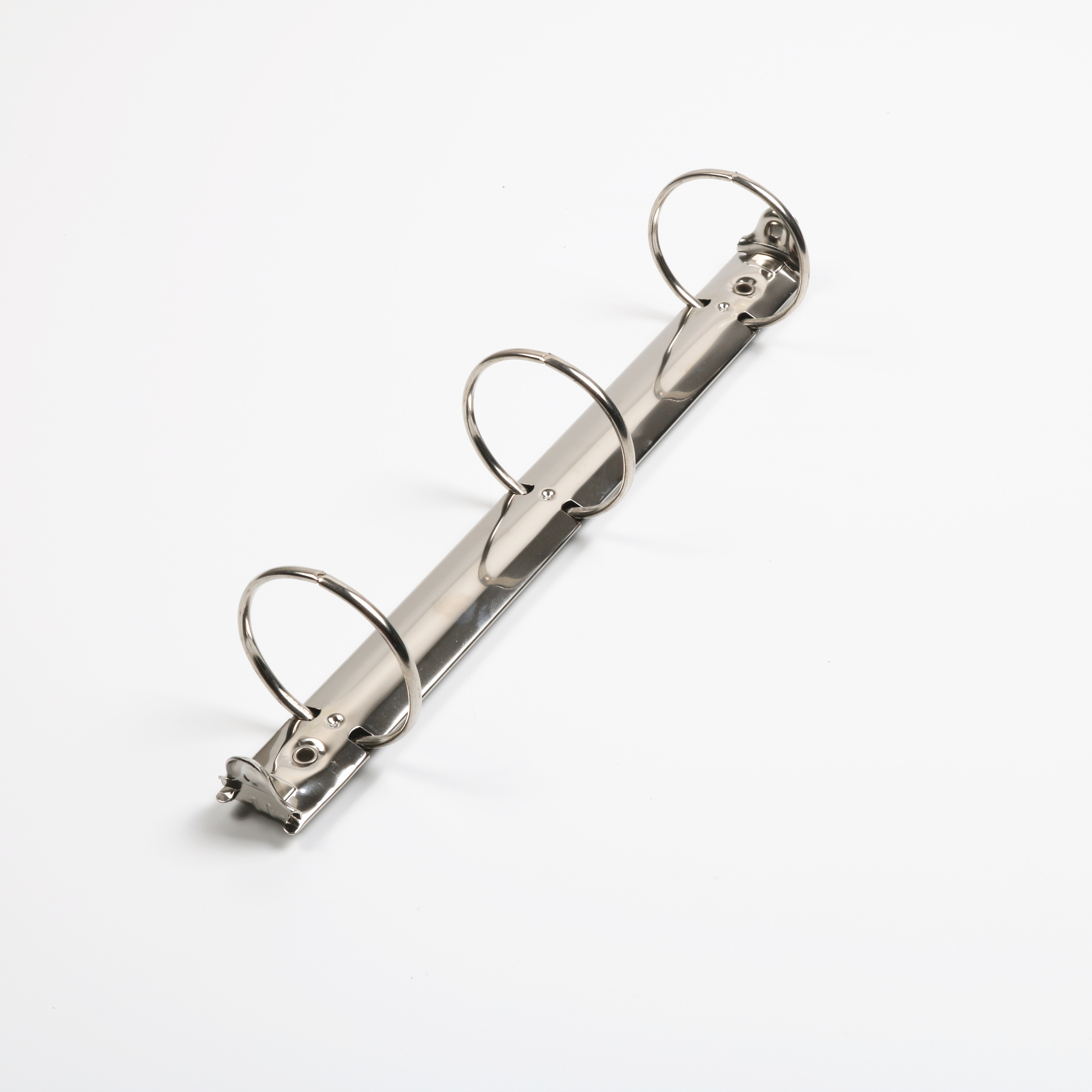 good quality R shape stationery clip 3 ring binder clip trigger open ring mechanism