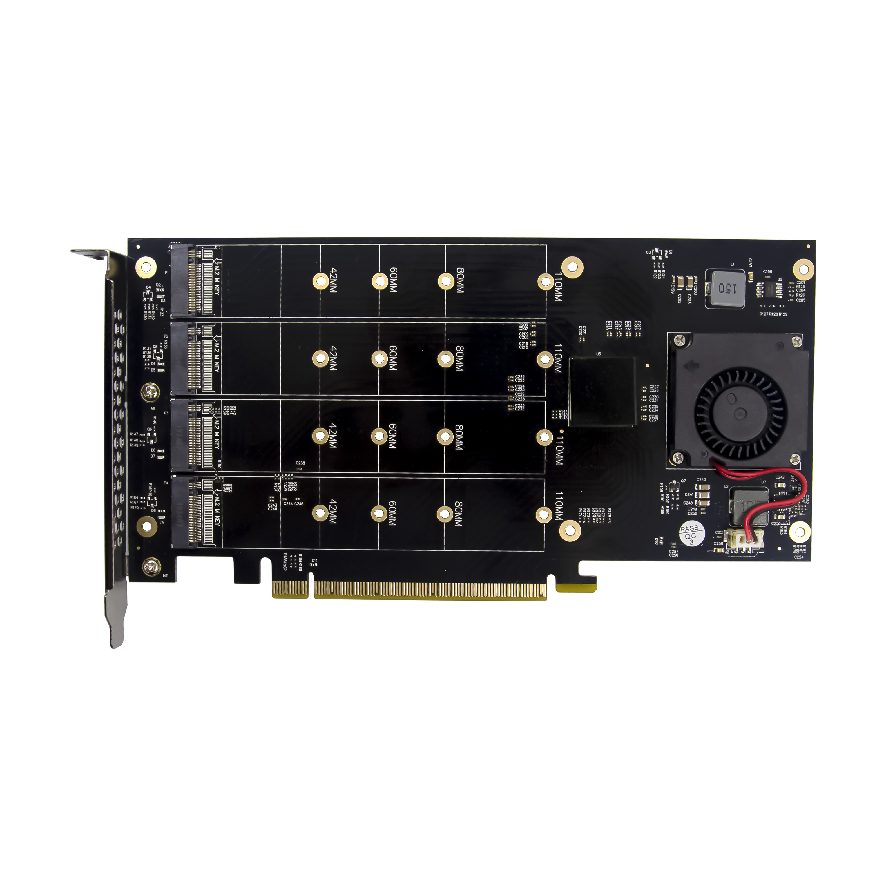 PCIe x16 PEX8747 128 ГБ/сек. высокоскоростной 4-портовый M.2 NVMe SSD адаптер для ufasoft монета