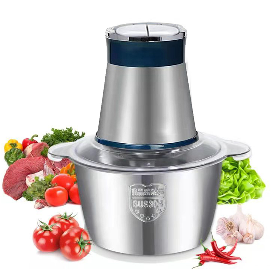 Home high power 400W food processor omnipotent meat mincer and slicer