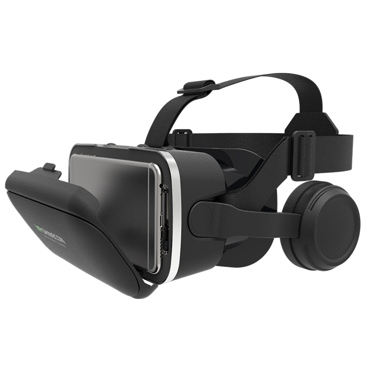 Vr очки с наушниками для телефона 3d видео интеллектуальная Виртуальная реальность игра Vr коробка гарнитура шлем