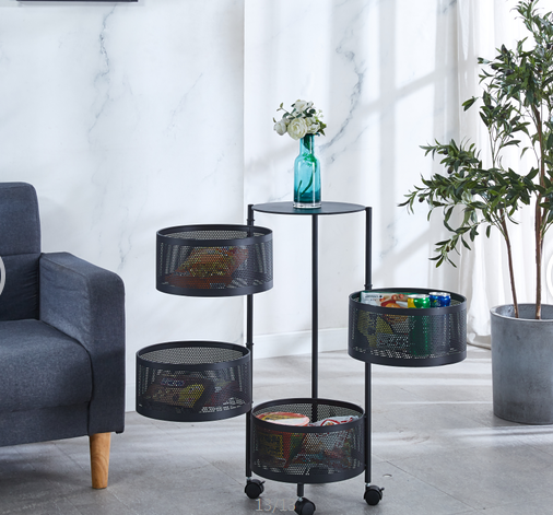 rolling wheel salon trolley makeup case rotating storage rack round trolley 360 degree rotation kitchen storage organizer trolle