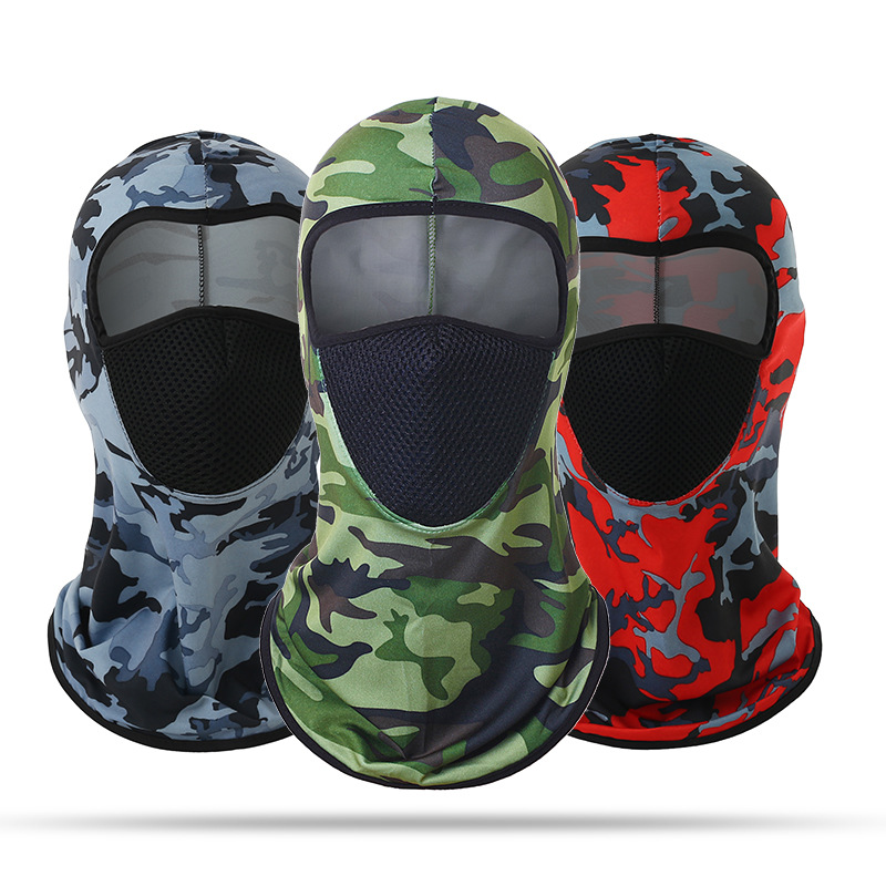 Outdoor cycling head mask Windproof bicycle mask riding full face cover ski mask
