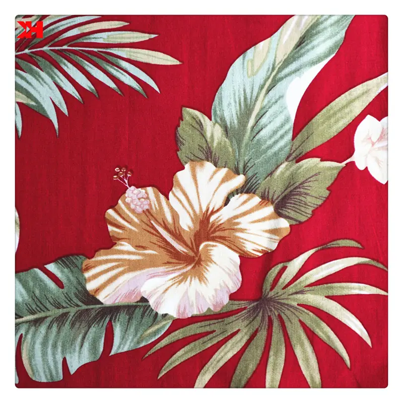 Изготовленная на заказ Гавайская ткань с принтом Халиса для изготовления рубашек и блузок