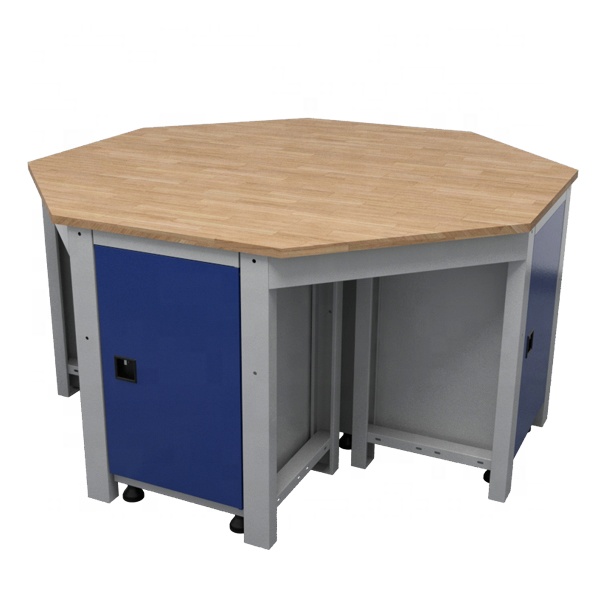 Workshop Garage lab stainless steel tool storage table workbench work working trestle bench table garage 20806 WWB