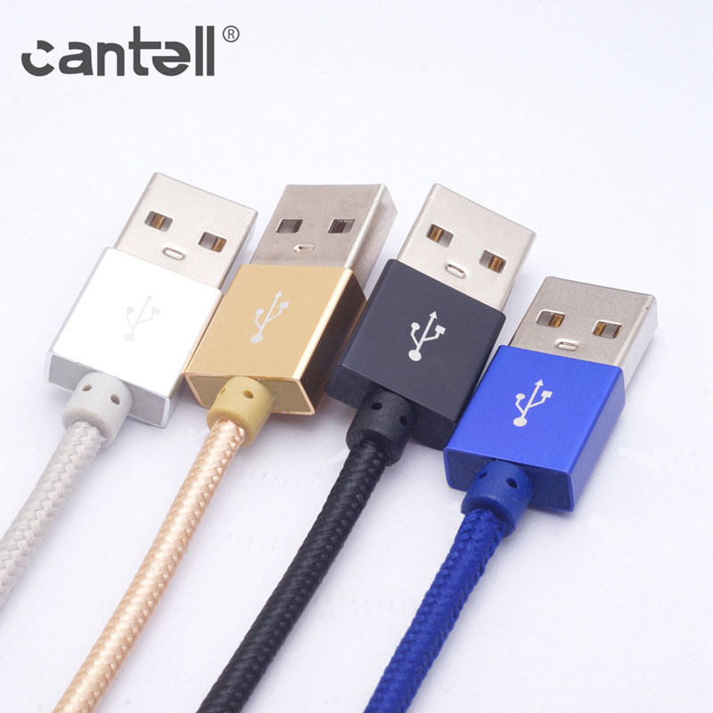 Cantell шток 0,2 м 0,5 м 1 м 1,5 м нейлоновый Плетеный телефон зарядное устройство быстрый кабель для передачи данных мобильный телефон USB кабель для зарядки