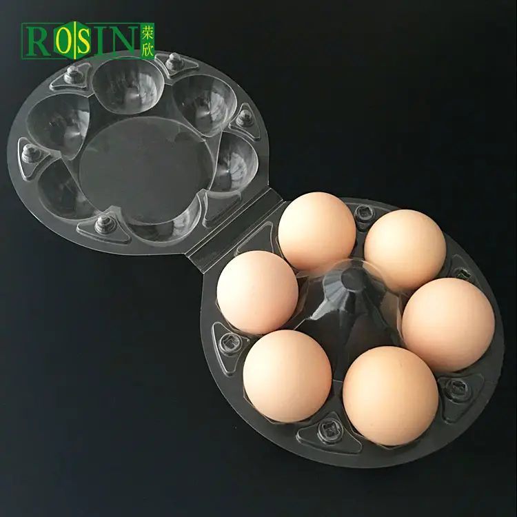1 Time Egg Tray Supermarket Plastic PVC Factory Price Accept Type Disposable Transparent Clear Round Egg Tray
