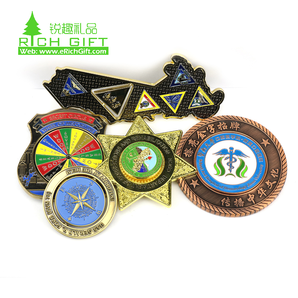 Hot New Product Custom Challenge Coin Armor of God Shield 2 Euro Souvenir for Sale Game UK Irish Challenge Coins Custom Logo