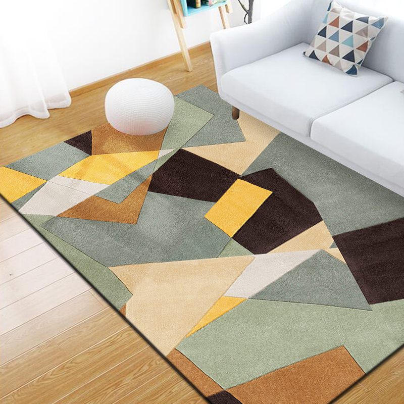 Washable Carpet Home Decor Modern Simple Design High Qualitative Print Small Floor Soft