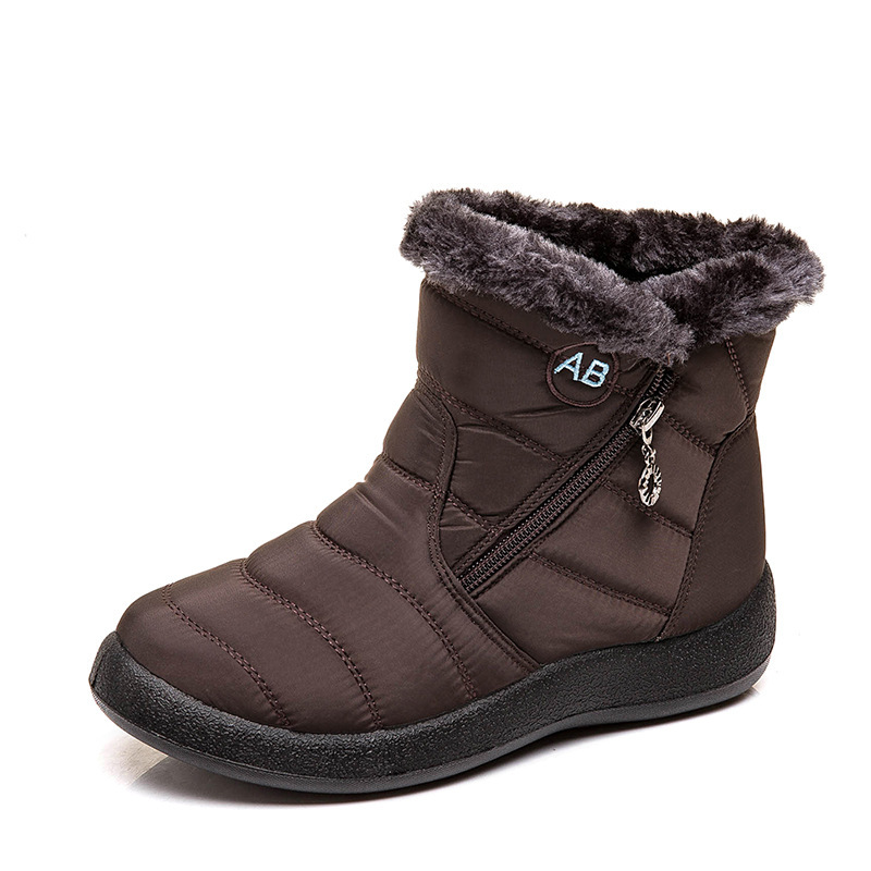 2021 USA luxury warm fur lining winter snow boots women's shoes women's shoes water proof shoes